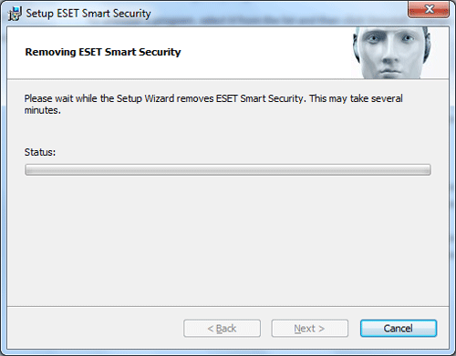 ESET, progress status